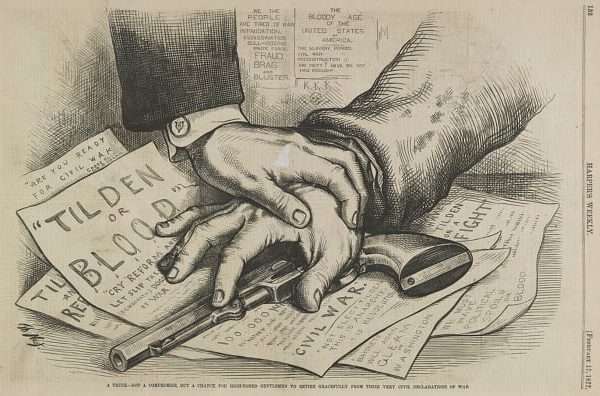 Compromise of 1877 political cartoon